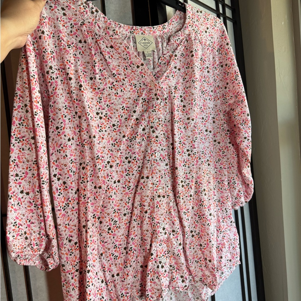 St. John's Bay Multicolor Floral Top
